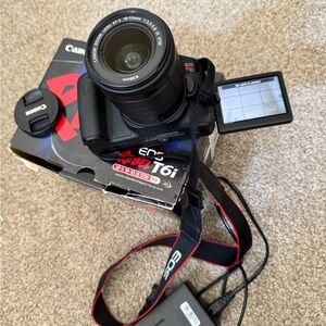 Canon EOS Rebel T6i Black DSLR Camera